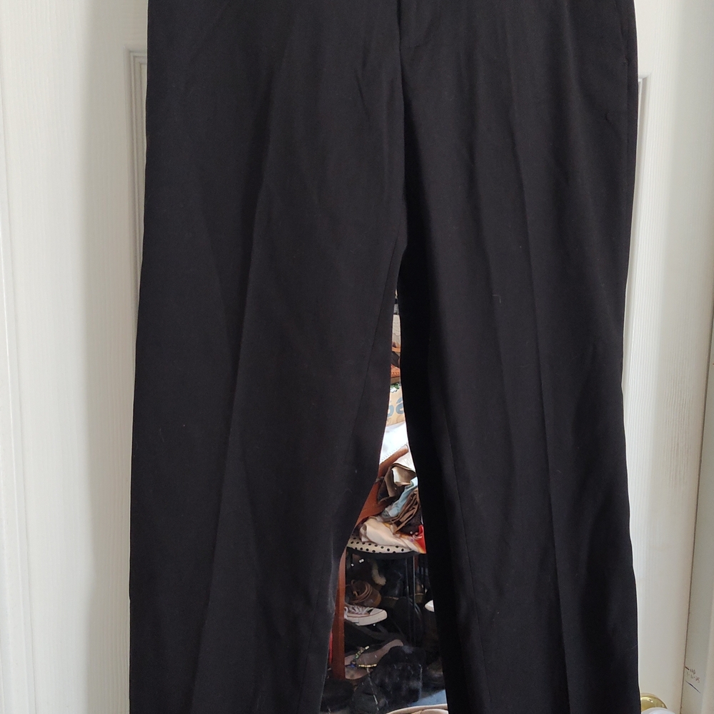 Axist Men's Black Dress Slacks - Tailored Straight Leg City Pamt